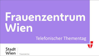 Banner "Frauenzentrum Wien - Telefonischer Thementag"