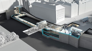 Visualisierung der knftigen U-Bahn-Station